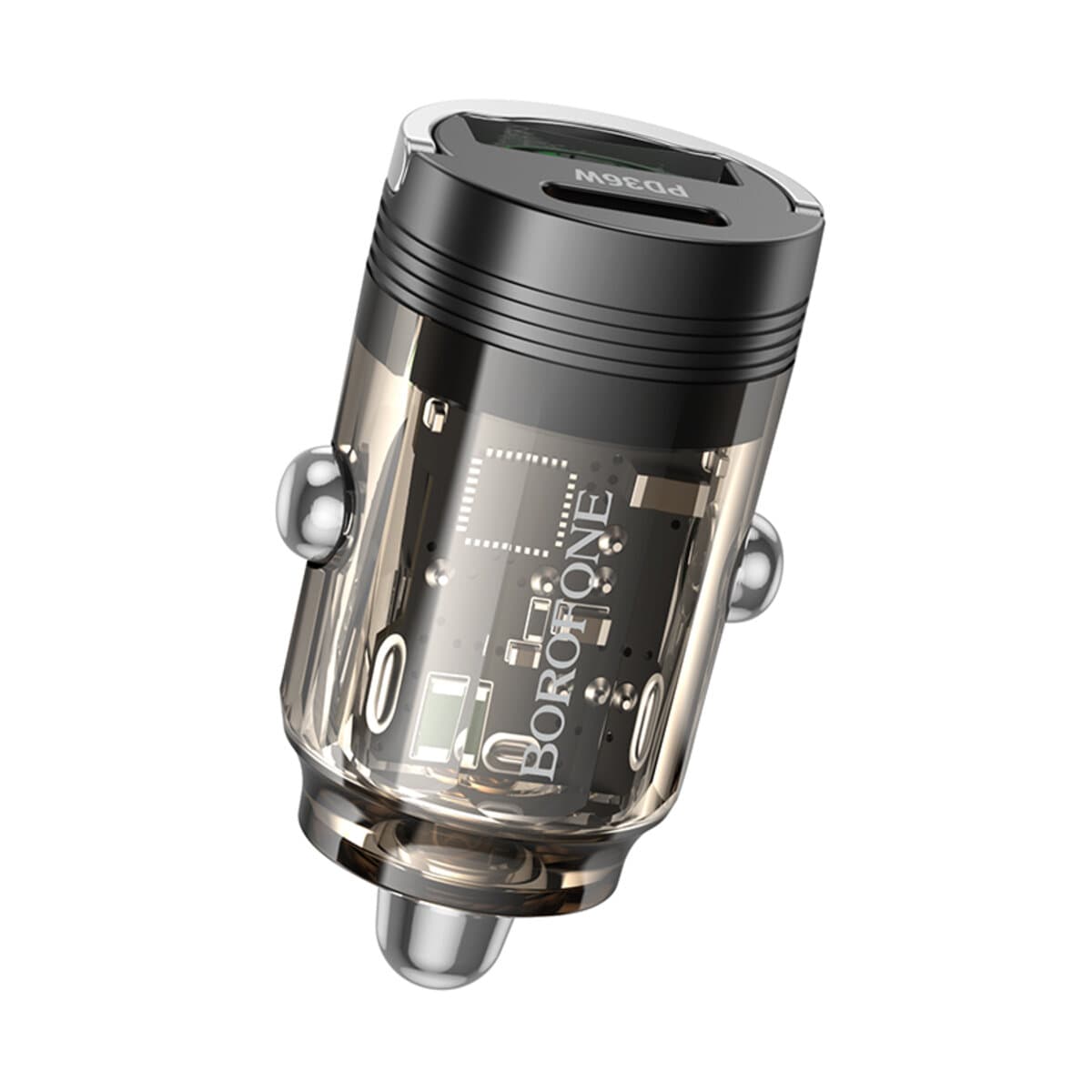 Автомобильное зарядное устройство BOROFONE BZ29A Talented PD36W QC3.0 car charger Black