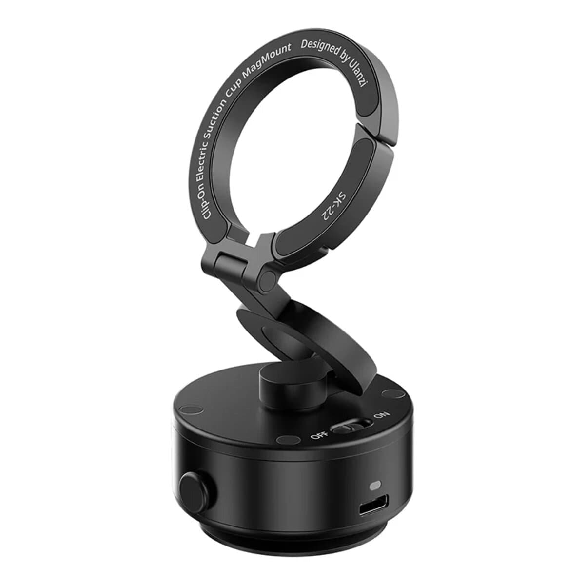 Тримач для телефону з електроприсоскою Ulanzi ULANZI SK-22 Electric suction cup bracket MagSafe Black (M096)