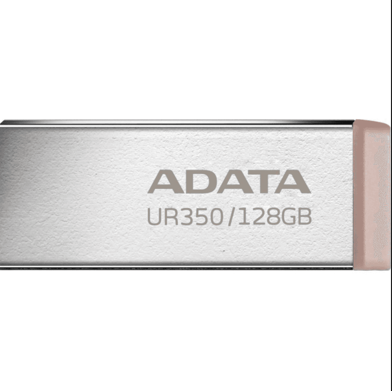 Флеш пам'ять флешка A-DATA UR 350 128Gb USB 3.2 Silver-Beige (UR350-128G-RSR/BG)