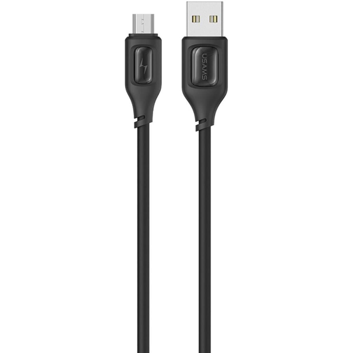 Кабель Usams US-SJ620 USB to Micro-USB Charging Data Cable Moe Series 1m 2A Black (SJ620USB01)