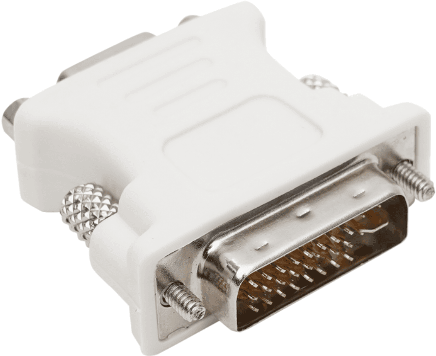 Перехідник адаптер DVI 24+5 to VGA White (312584)