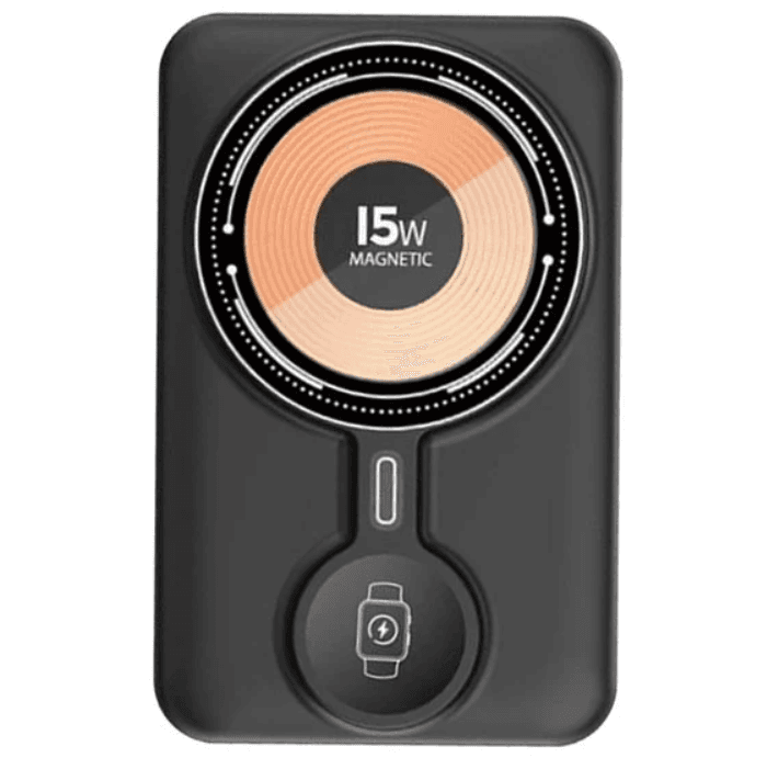 Powerbank павербанк УМБ Aspor A328 Magnetic Wireless 10000mAh+cable Charge Watch 22.5W Black (900152)