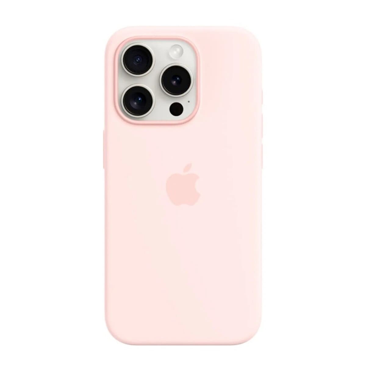 Защитный чехол-накладка Silicone Full Case AAA MagSafe IC для iPhone 15 Pink (Orig15Pink)