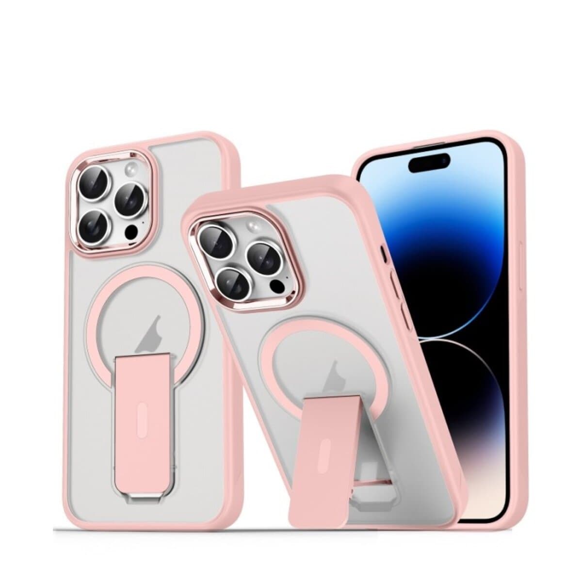 Защитный чехол-накладка Cosmic Magnetic Stand для Apple iPhone 14 Pro Pink (MagStand14PPink)