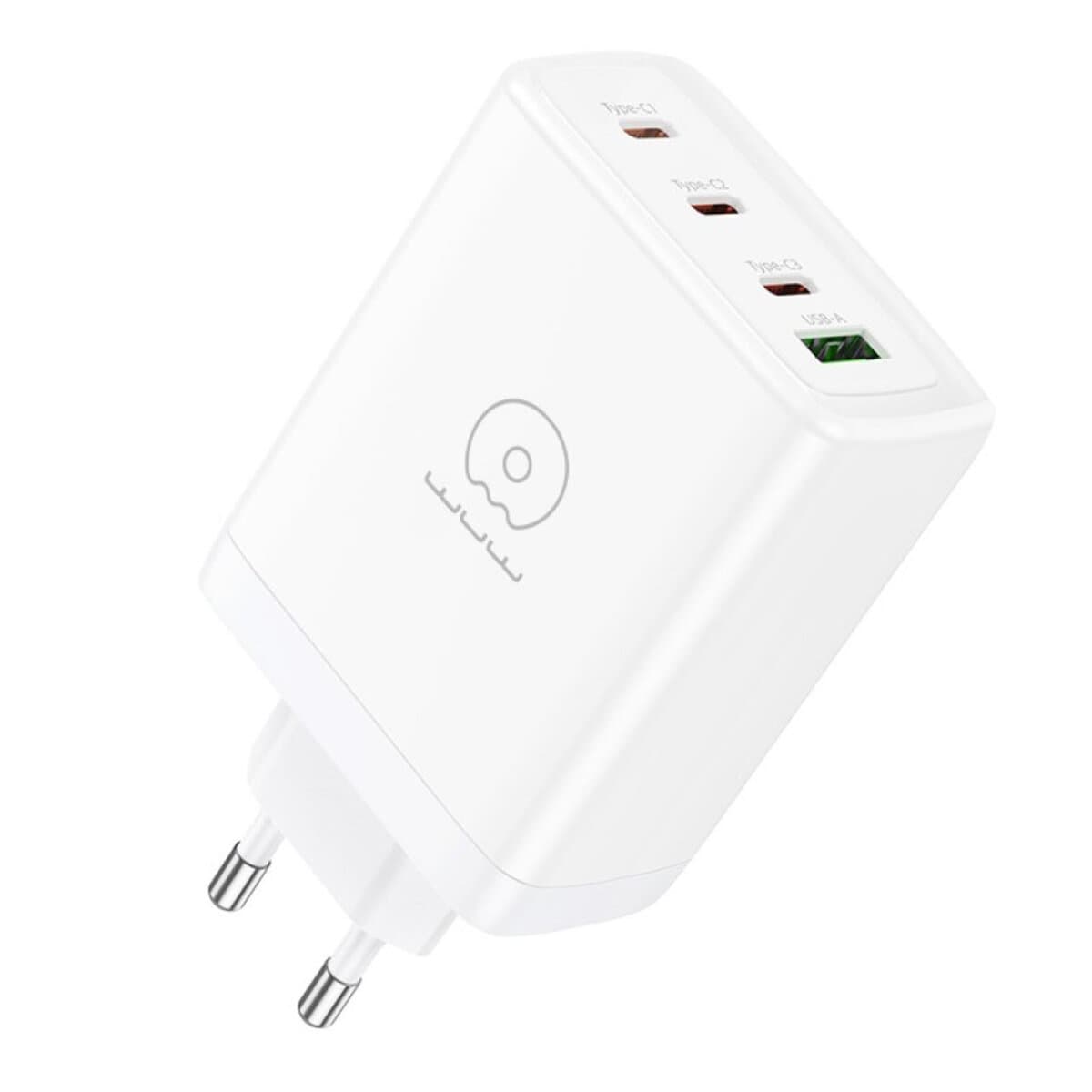 Зарядний пристрій WUW-C158 1xUSB 3xType-C PD100W White (WUW-C158)