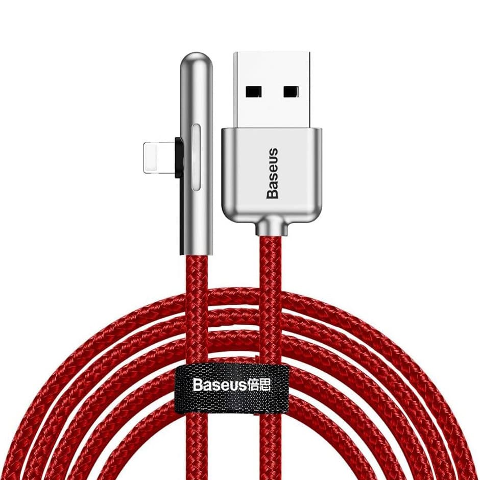 Кабель Baseus CAL7C-B09 USB 3.1 AM - Lightning M 2м 1.5A с цветной индикацией Red