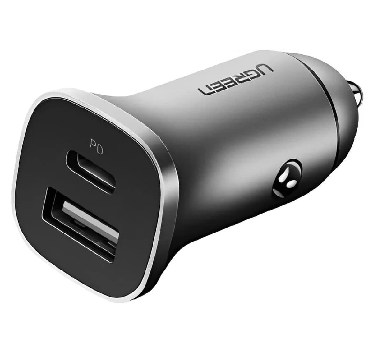 Автомобільний зарядний пристрій UGREEN CD130 Dual USB Car Charger 3.4A Space Grey (UGR-30780)