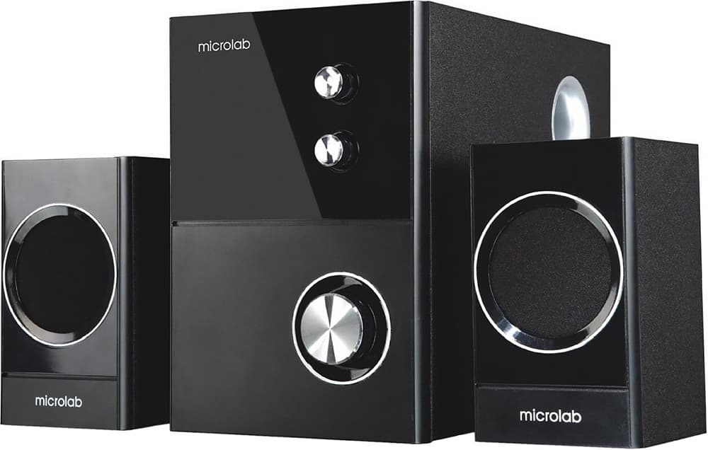 Комп'ютерні колонки акустика Microlab M-223 2.1 17W Black (M-223)