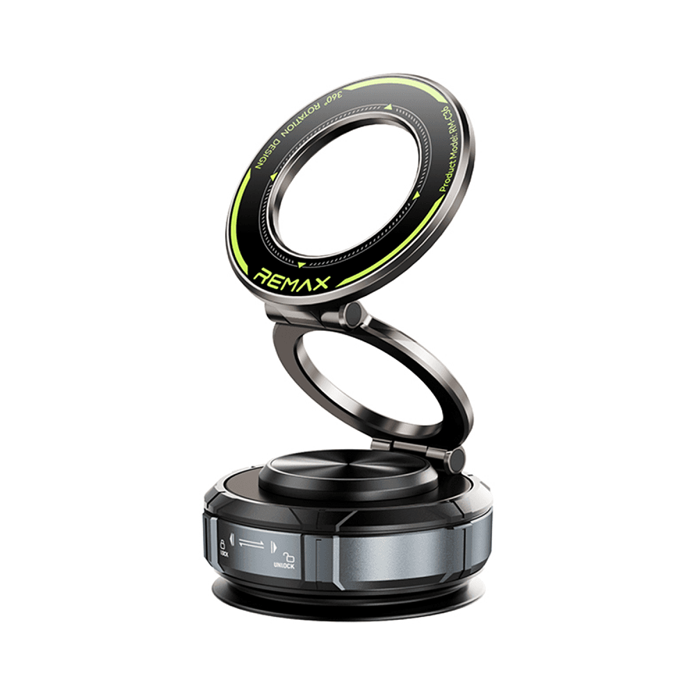 Тримач для телефону автотримач REMAX RM-C36 Tri-Fold Air Cushion Magnetic Rotatable Car Holder Tarnish