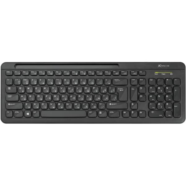 Беспроводная клавиатура XTRIKE ME KB-303 UA Bluetooth+2.4G 105кл Black (KB-303UA)
