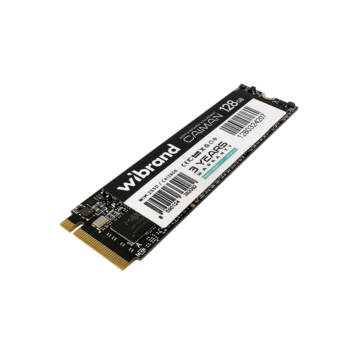 Твердотільний накопичувач SSD M.2 Wibrand Caiman 128GB NVMe 2280 PCIe 3.0 3D NAND (WIM.2SSD/CA128GB)