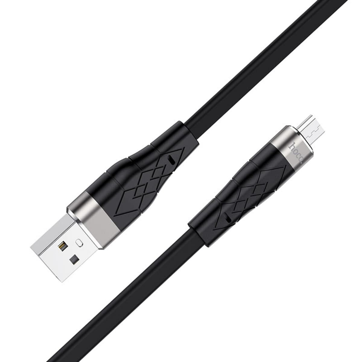 Кабель HOCO X53 USB to Micro-USB 2.4A 1m silicone aluminum connectors 1m 2.4A Black