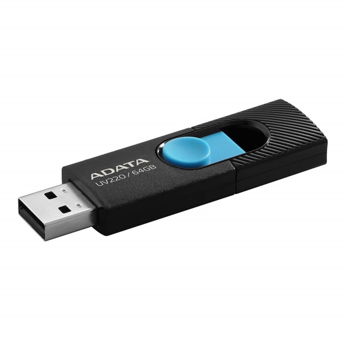 Флеш пам'ять флешка Flash A-DATA AUV 220 64Gb USB 2.0 Black-Blue (AUV220-64G-RBKBL)