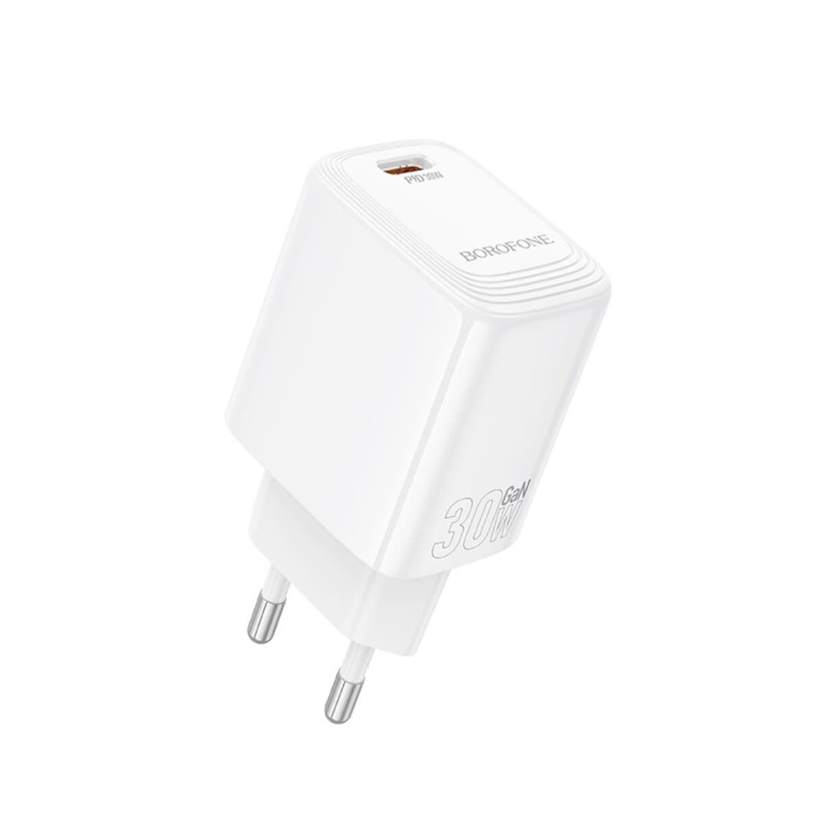 Зарядний пристрій BOROFONE BN28 Fuente single port PD30W charger EU 2.5A White