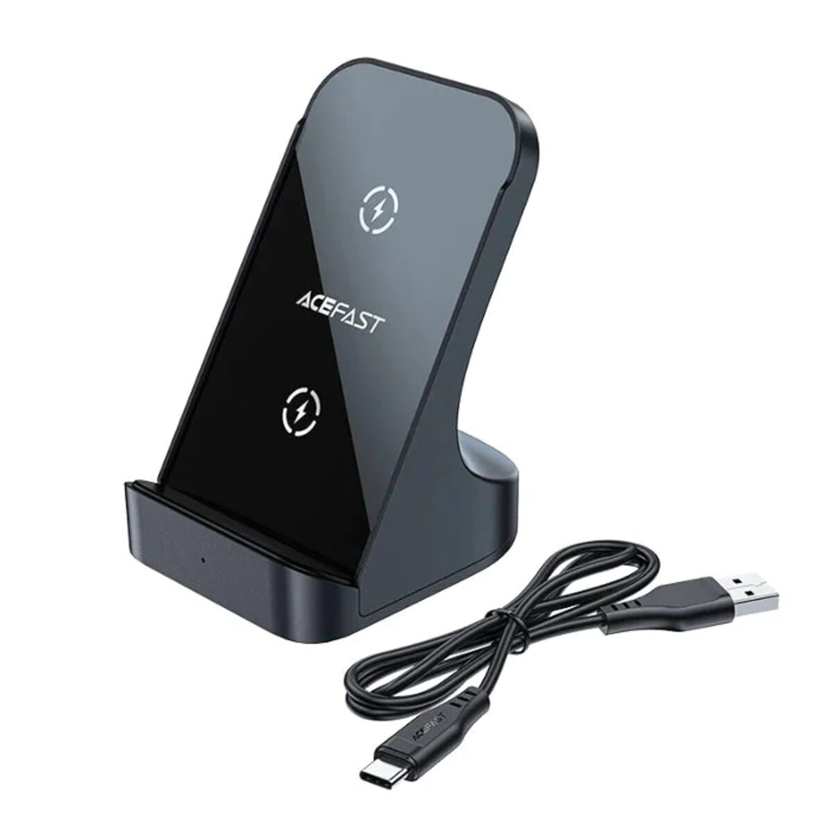 Бездротовий зарядний пристрій ACEFAST E14 desktop wireless charger 18W Black (AFE14)