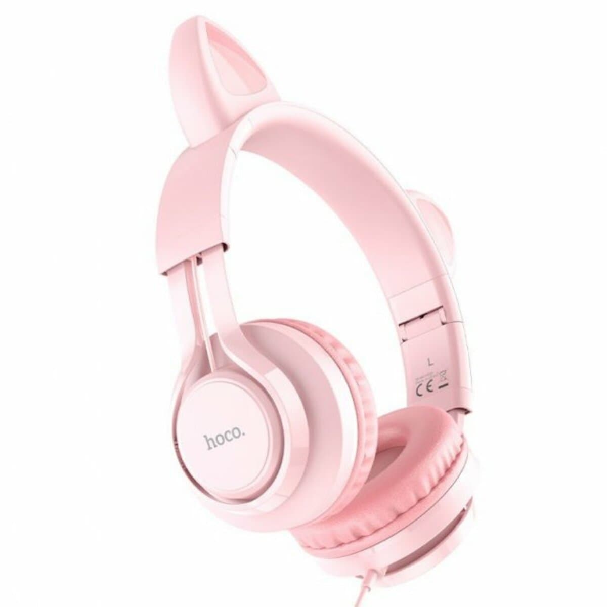 Дротові навушники HOCO W36 Cat ear headphones with mic 3.5мм Pink