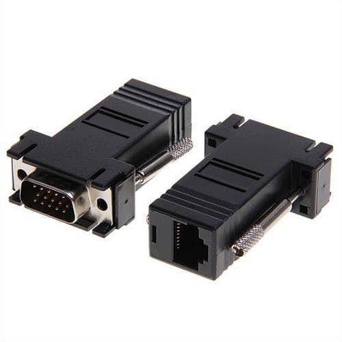 VGA 15-pin удлинитель по RJ45 витой паре до 30м UTP папа-папа (287366)