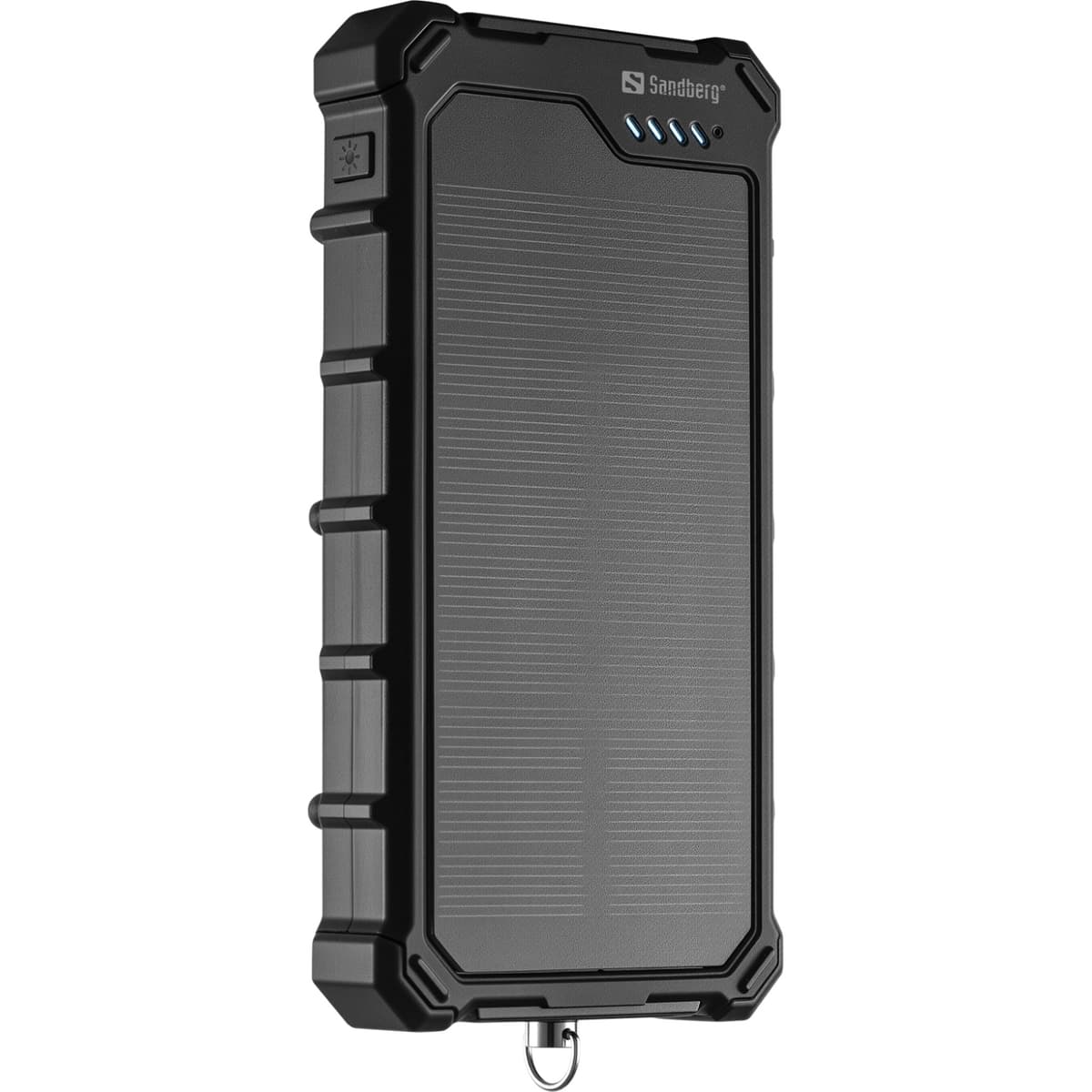 Powerbank павербанк УМБ с солнечной панелью 10000mAh 22.5W PD CampLED USB Type-C In/Out Black (421-23)
