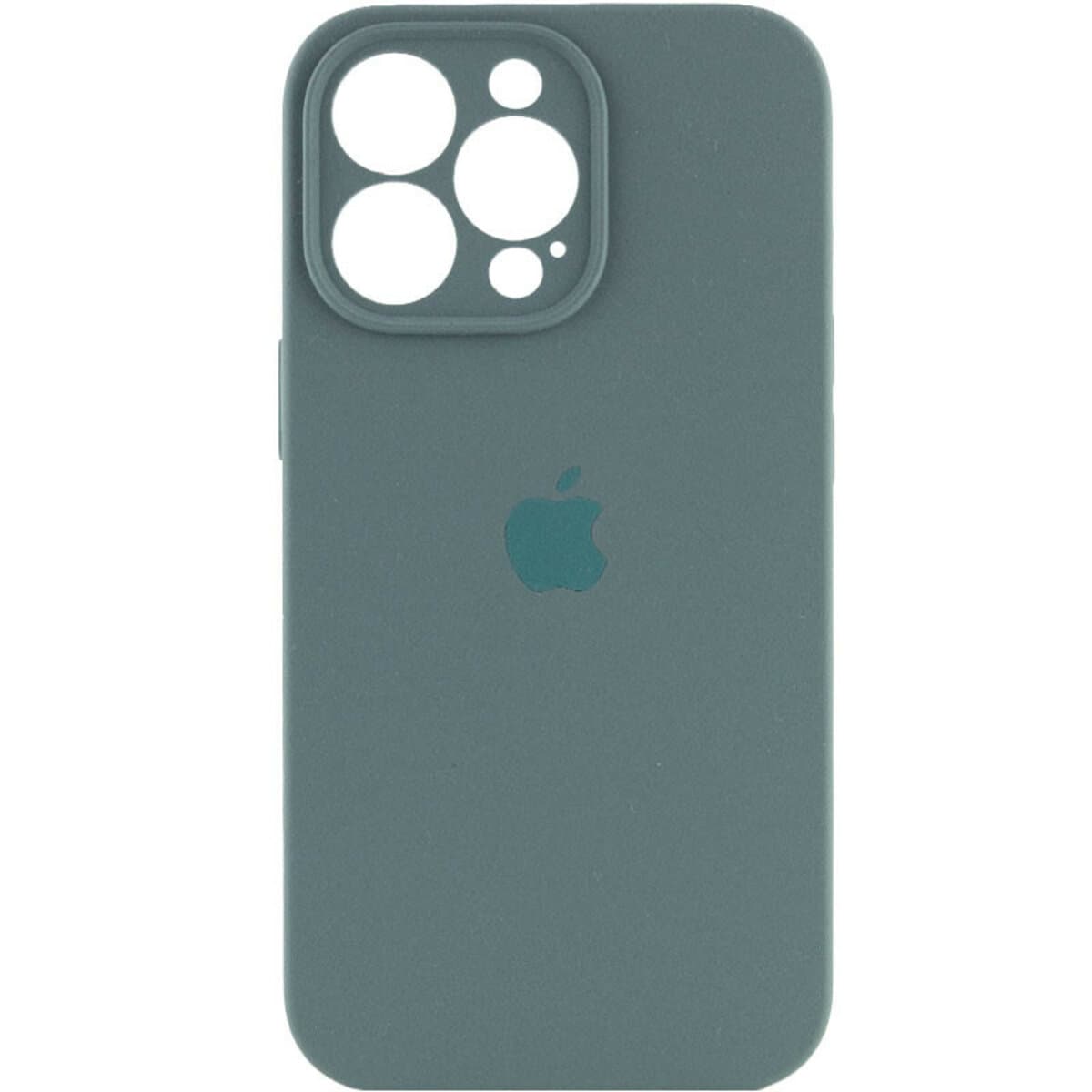 Защитный чехол-накладка Silicone Full Case AA Camera Protect для Apple iPhone 15 Pro Pine Green (FullAAi15P-46)