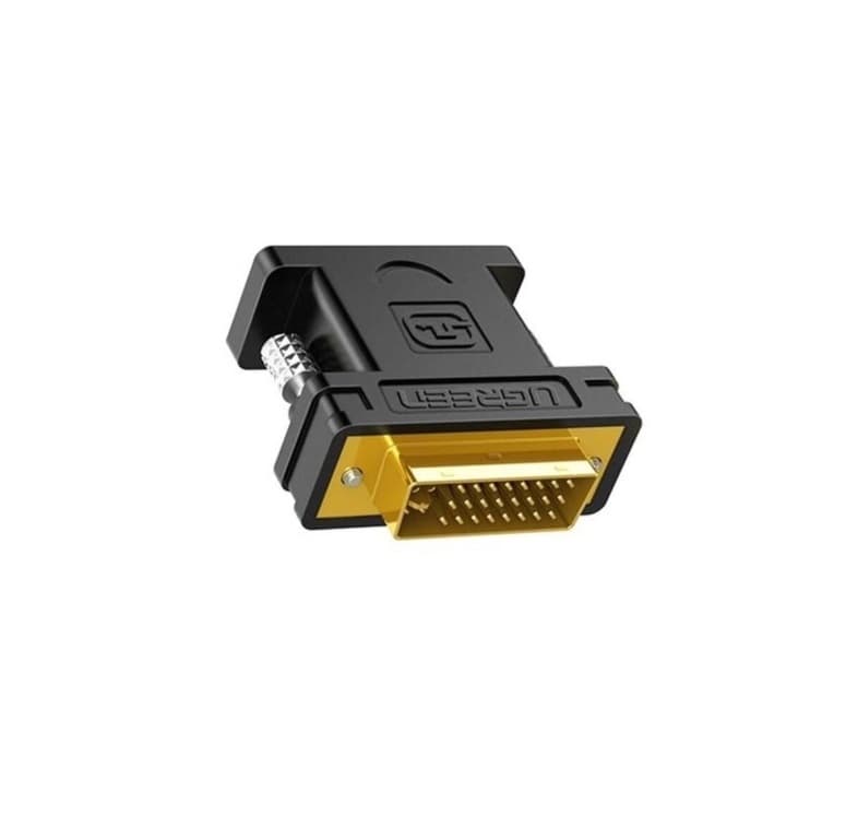 Перехідник адаптер UGREEN DVI (24+5) Male to VGA Female Converter Black (UGR-20122)