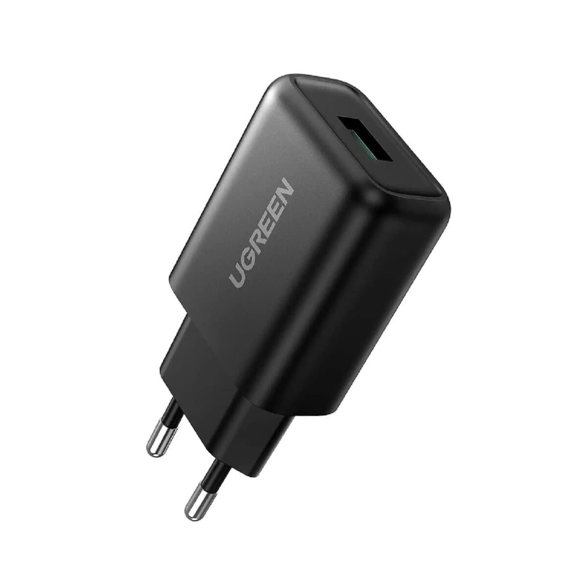 Зарядний пристрій UGREEN CD122 QC3.0 USB Fast Charger EU 1xUSB 3A Black (UGR-70273)
