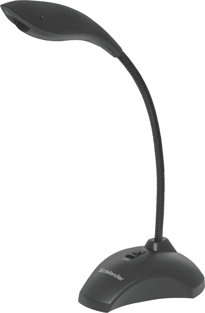Мікрофон настільний конденсаторний Defender MIC-115 jack 3.5 мм Black (64115)