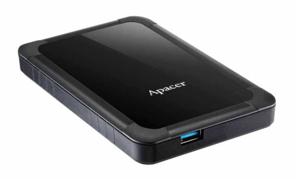 Зовнішній жорсткий диск PHD Apacer AC532 1TB External 2.5'' USB 3.1 Black (AP1TBAC532B-1)