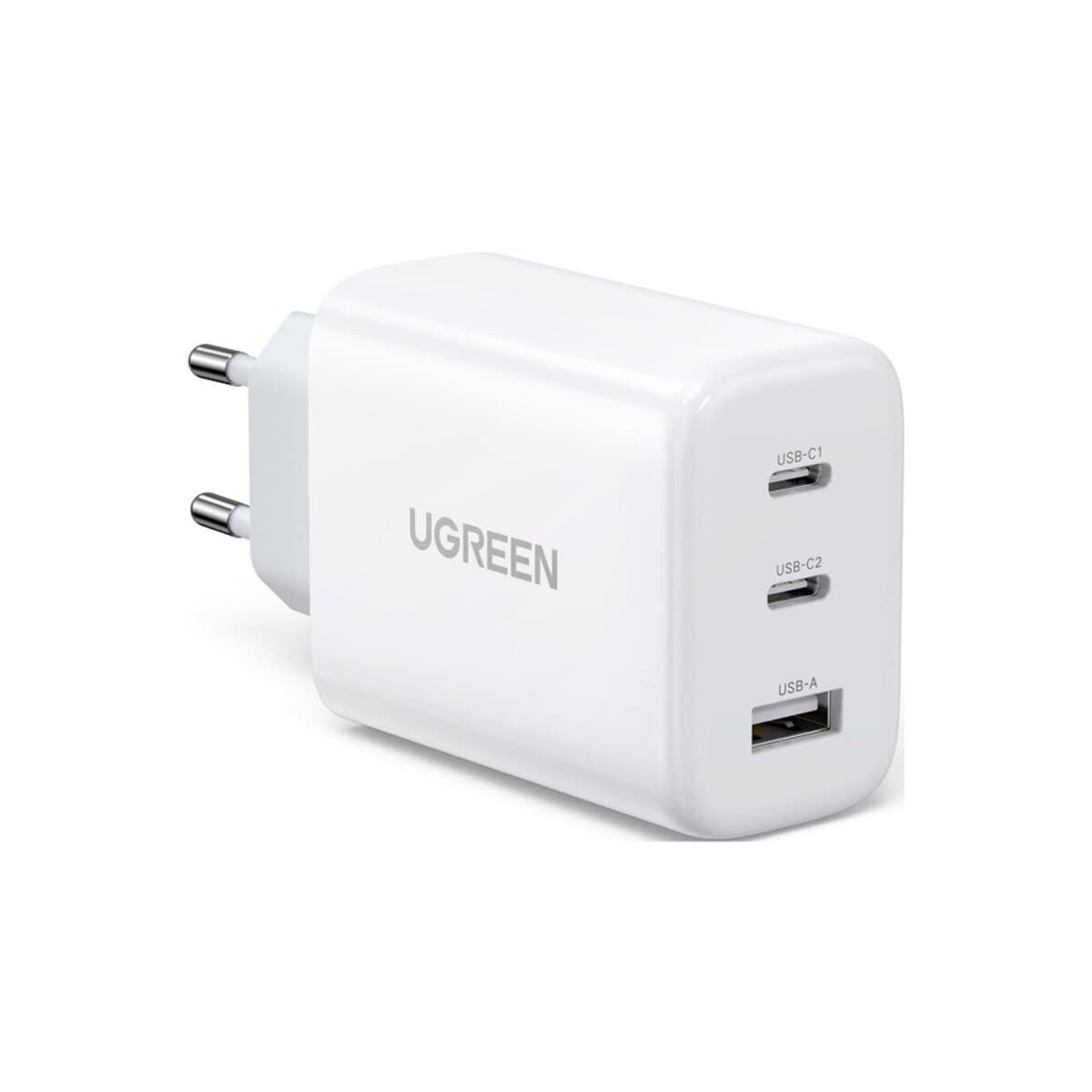 Зарядний пристрій UGREEN CD275 65W 2xType-C 1xUSB Fast Charger White (UGR-90496)