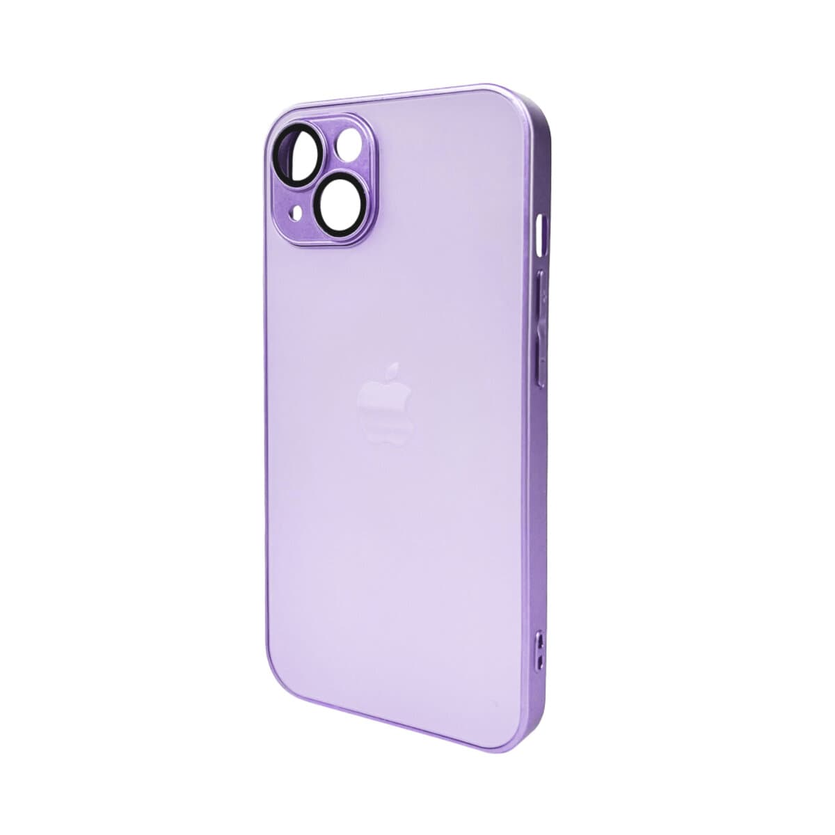 Захисний чохол-накладка AG Glass Matt Frame Color Logo для Apple iPhone 13 Light Purple (AGMattFrameiP13LPurple)
