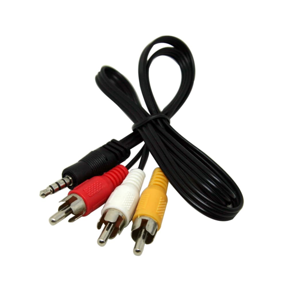Кабель AV 3.5mm M - 3xRCA M 1.5m B00368 Black