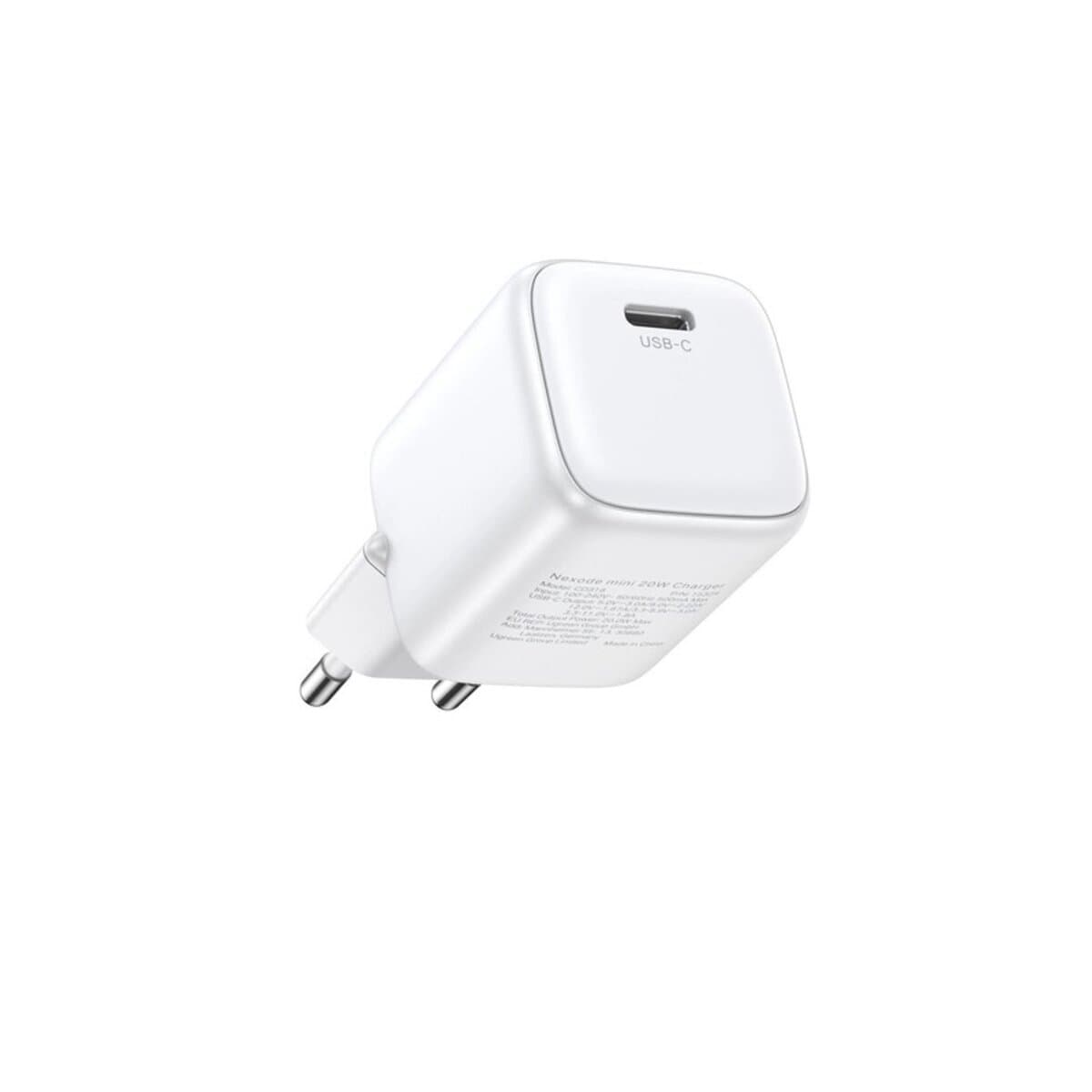 Зарядний пристрій UGREEN CD318 Nexode 20W Type-C PD GaN Fast Charger White (UGR-15324)