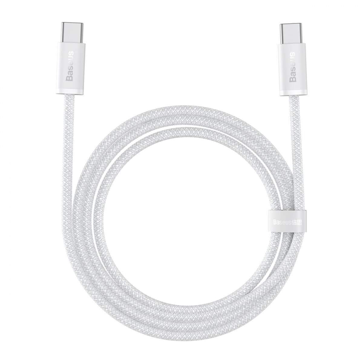 Кабель Baseus Dynamic Series Fast Charging Data Cable Type-C to Type-C 100W 2m White (CALD000302)