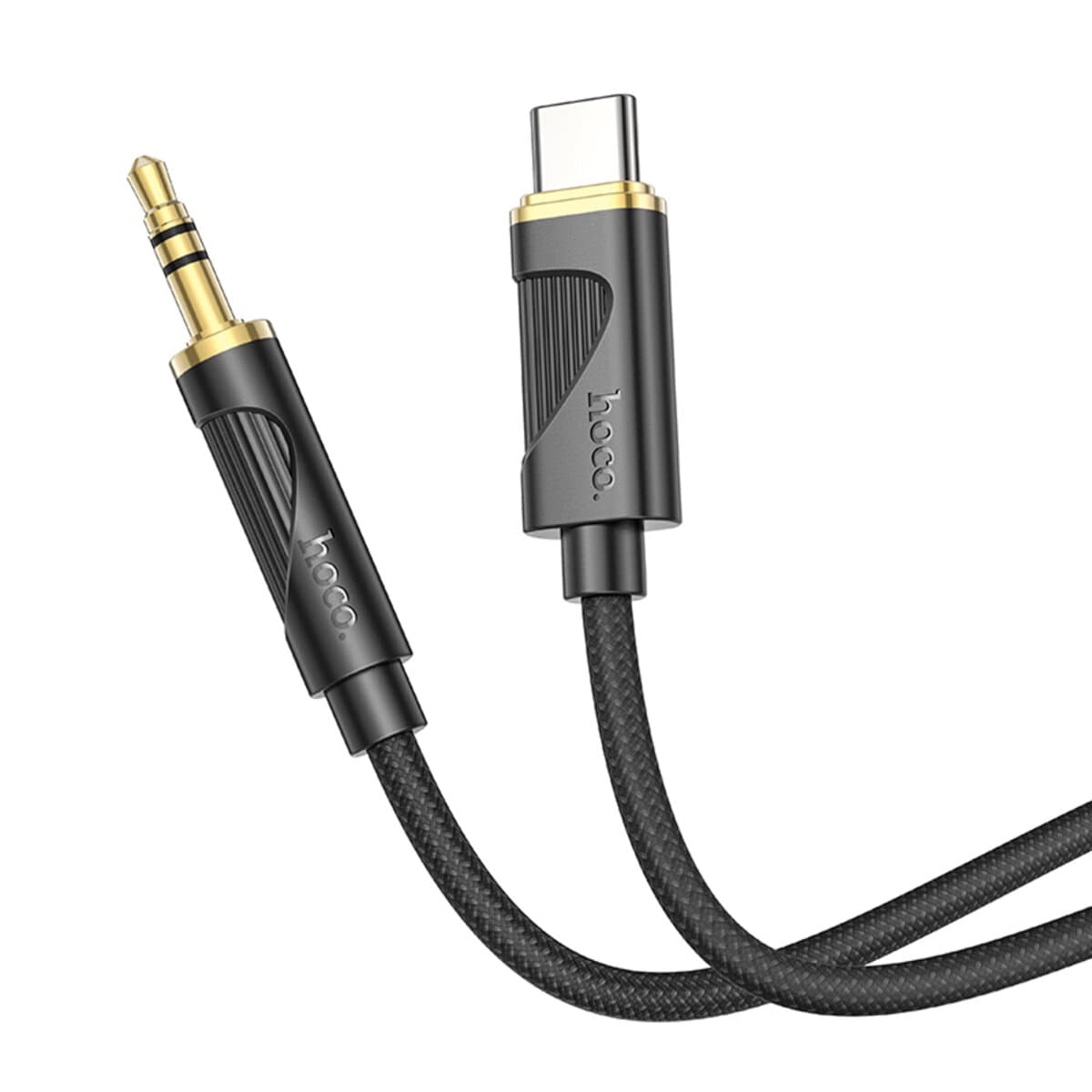 Аудіокабель HOCO UPA30 Friend digital audio conversion cable Type-C to 3.5mm 1m Black