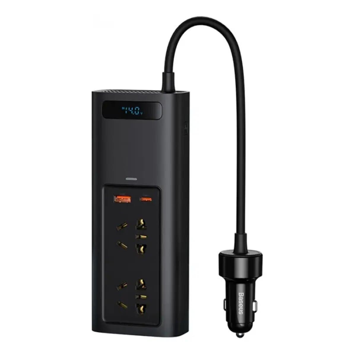 Автомобільний перетворювач інвертор Baseus In Car Inverter 150W CN EU 220V Black (CRNBQ-A01)