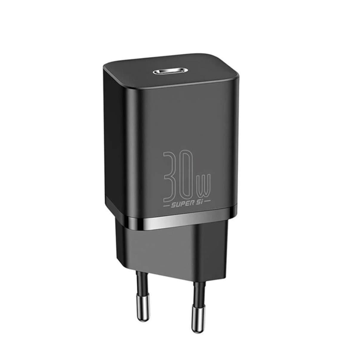 Зарядний пристрій Baseus Super Si Quick Charger IC Type-C 30W EU 3A Black (CCSUP-J01)