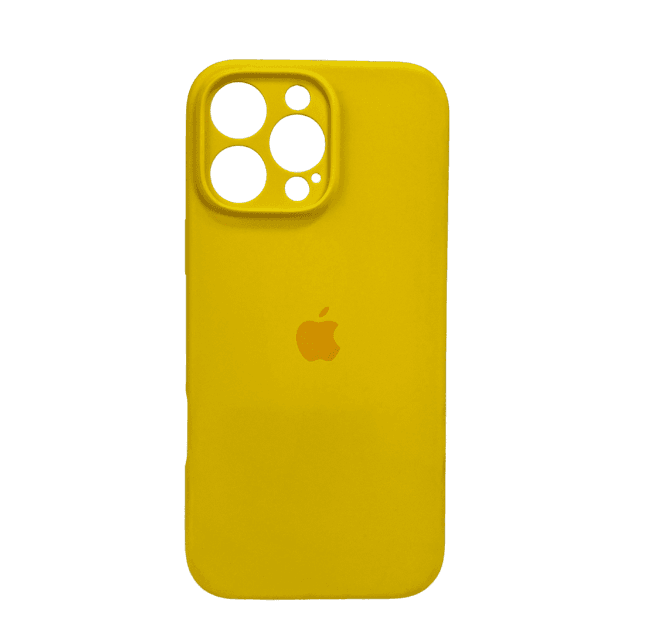 Защитный чехол-накладка Silicone Full Case AA Camera Protect для Apple iPhone 16 Pro Sunny Yellow (FullAAi16P-56)