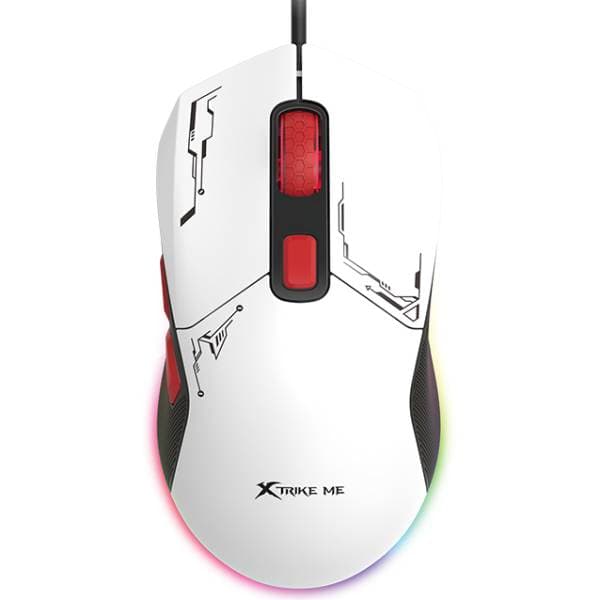 Проводная игровая мышка XTRIKE ME GM-316W 7200dpi 7кн 13 RGB White