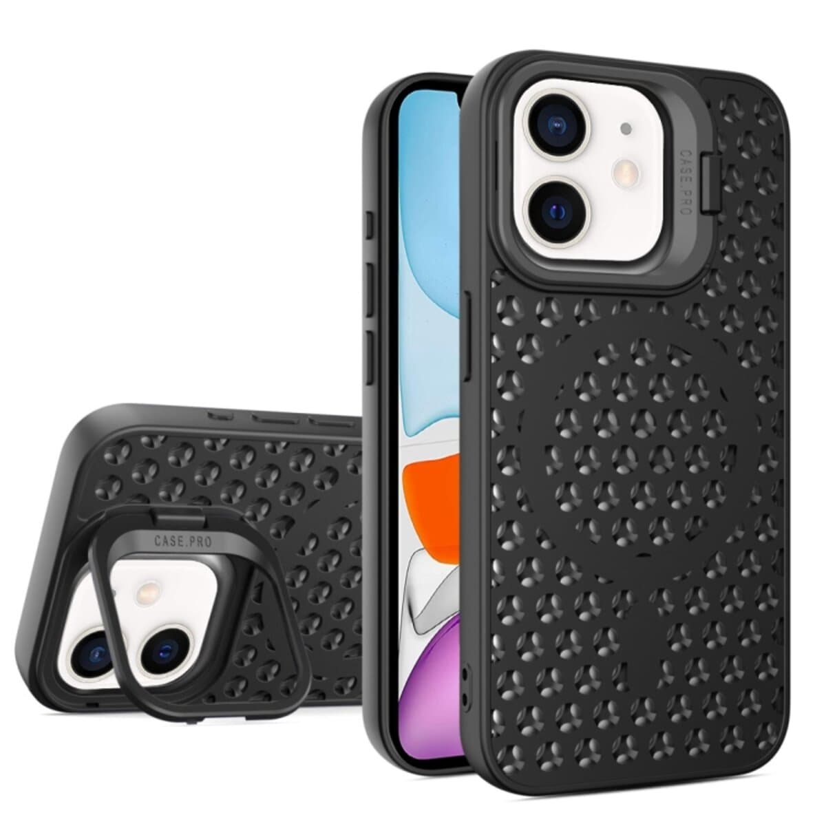 Защитный чехол-накладка Cosmic Grater Stand для Apple iPhone 11 Black (GRASTiP11Black)