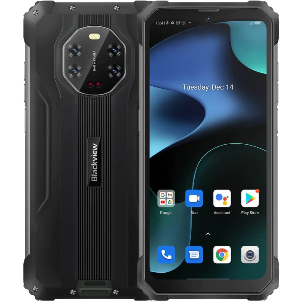 Смартфон Blackview BV8800 6.58" FHD + 8GB 128GB Helio G96 8380mAh 50+16Мп Night NFC Black