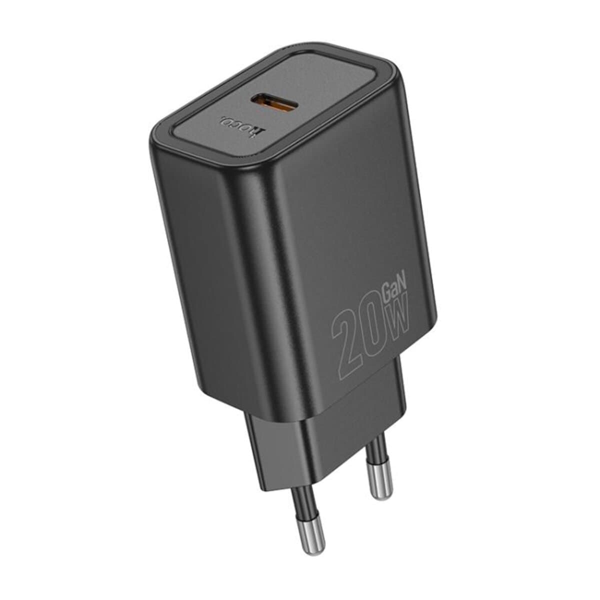 Зарядний пристрій HOCO N60 Gentle single port PD20W charger EU 1xType-C Black