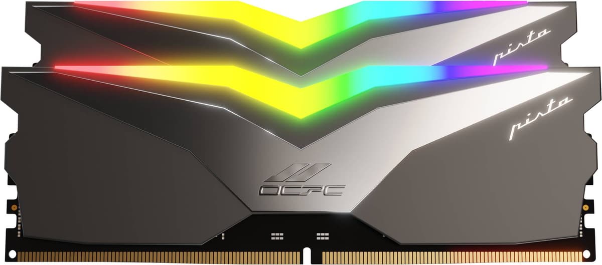 Оперативна пам'ять OCPC PISTA RGB C36 Titan Kit DDR5 32Gb 6200MHz 2*16Gb (MMPT2K32GD562C36T)