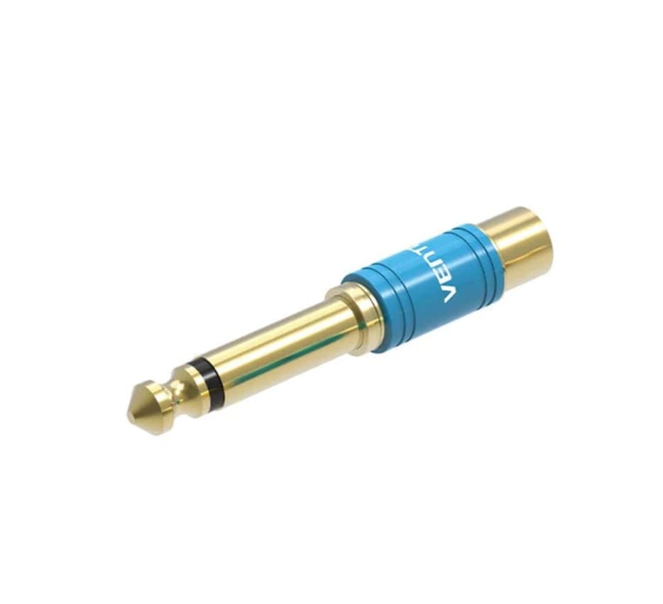 Адаптер Vention 6.35mm Male to RCA Female Audio Adapter Aluminum Alloy Type (VDD-C03)