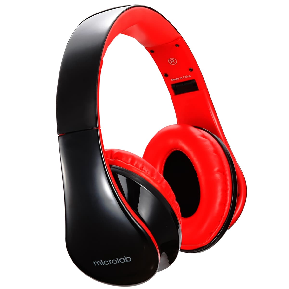 Провідні навушники з мікрофоном Microlab K360 jack 3.5 Black-Red