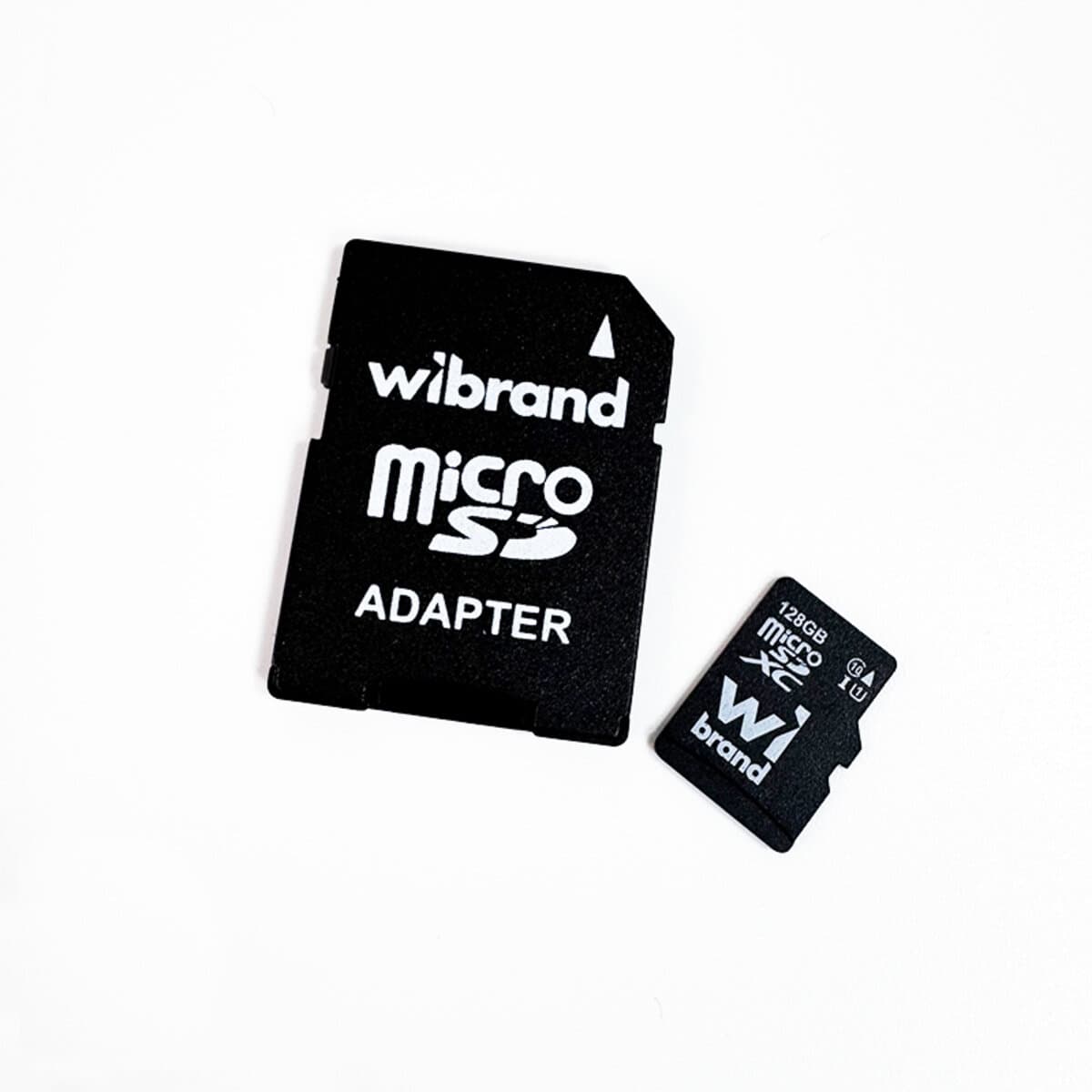 Карта памяти Wibrand 128Gb microSDXC UHS-1 class 10 adapter SD (WICDHU1/128GB-A)