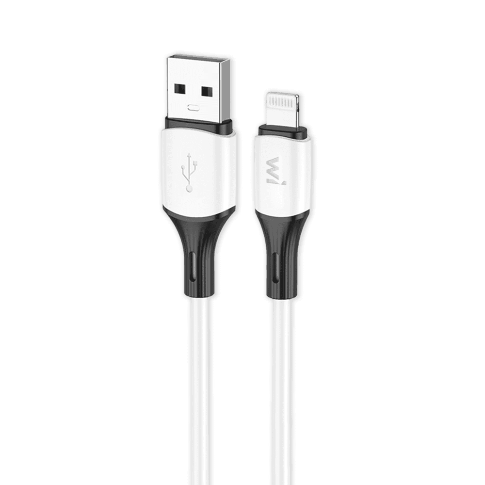 Кабель Wibrand Mamba USB to Lightning silicone charging data cable 1m 2.4A White (WI.DC/MA1W-UL)