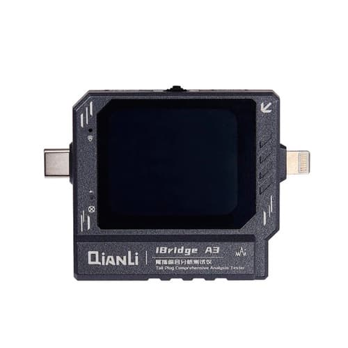 USB тестер діагностики роз'ємів живлення QianLi iBridge A3 Type-C і Lightning Black (888523)