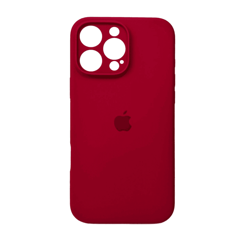 Захисний чохол-накладка Silicone Full Case AA Camera Protect для Apple iPhone 16 Pro Max Maroon (FullAAi16PM-35)