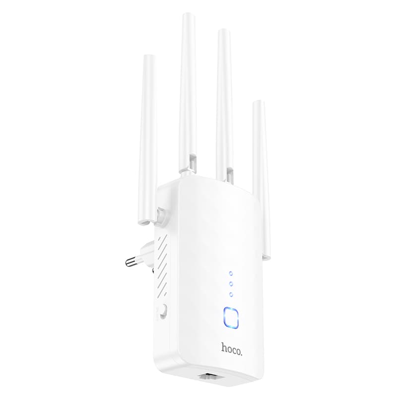 Підсилювач ретранслятор репітер Wi-Fi сигналу HOCO HI35 WiFi4 repeater White