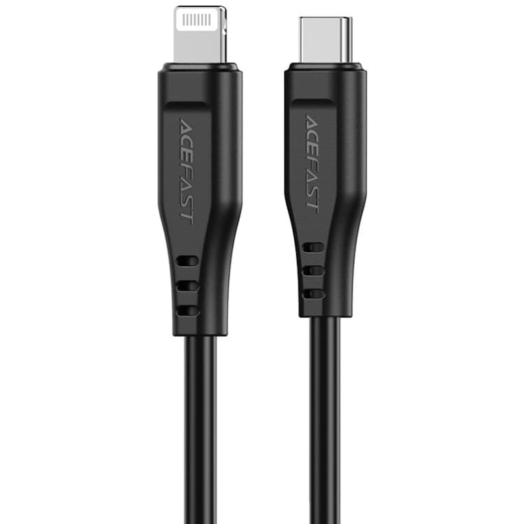 Кабель Acefast C3-01 USB 2.0 USB-C to Lightning 1.2 м 3A TPE Black