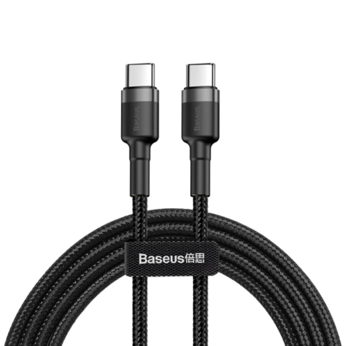 Кабель Baseus Cafule PD2.0 60W flash charging USB cable Type-C to Type-C 20V 3A 2m Black (CATKLF-HG1)